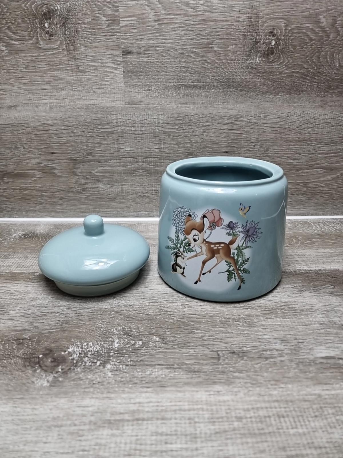 Disney Bambi Cookie Jar Biscuit Barrel Container Duck Egg Blue Thumper 18cm high