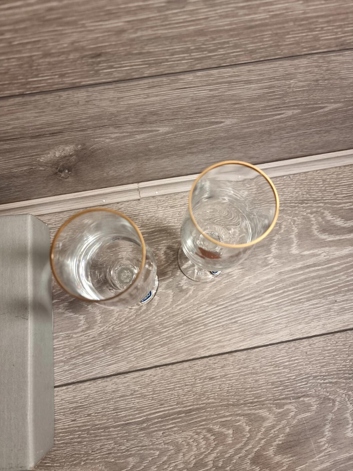 Vintage BOHEMIA Crystal Glass Made In Czech Republic 40th Anniversary