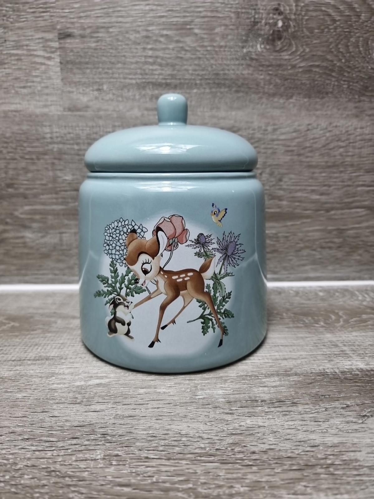 Disney Bambi Cookie Jar Biscuit Barrel Container Duck Egg Blue Thumper 18cm high