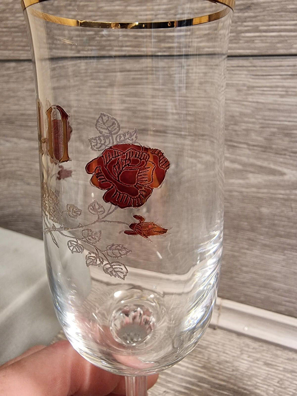 Vintage BOHEMIA Crystal Glass Made In Czech Republic 40th Anniversary