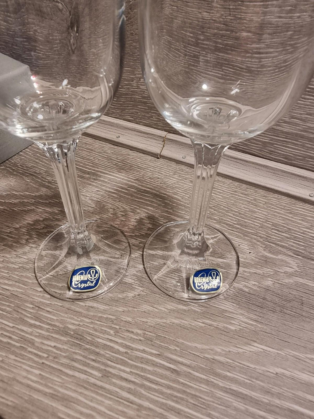 Vintage BOHEMIA Crystal Glass Made In Czech Republic 40th Anniversary