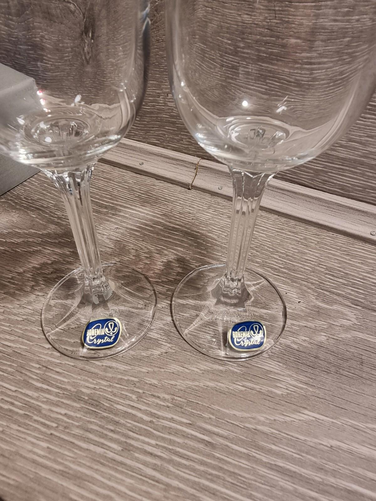 Vintage BOHEMIA Crystal Glass Made In Czech Republic 40th Anniversary